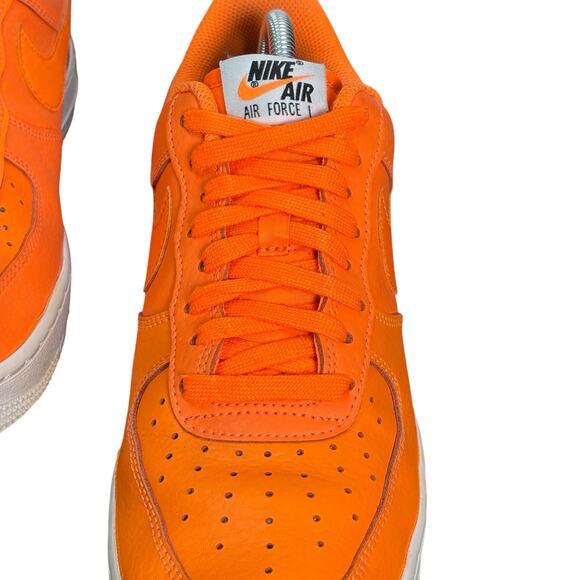 Nike Air Force 1 Low Just Do It 2018 Orange Size 8.5 Pre-Owned Rare & Stylish - Picture 12 of 16